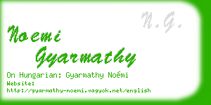 noemi gyarmathy business card